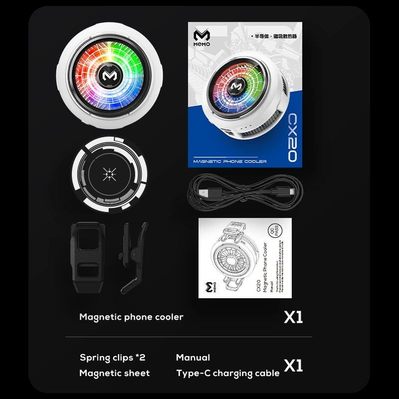 "AeroFreeze™ - Magnetic RGB Semiconductor Phone Cooler"
 