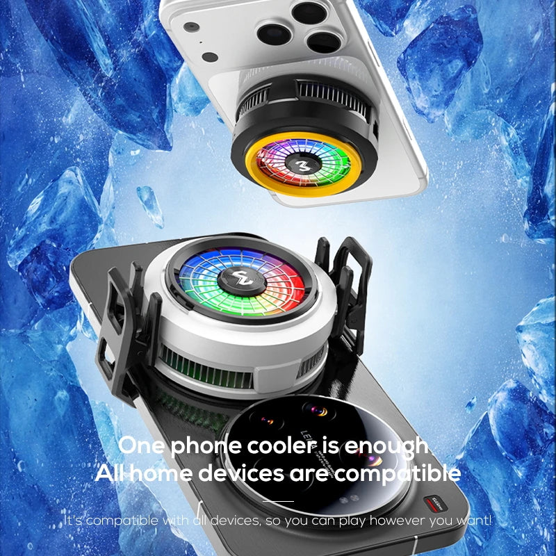 "AeroFreeze™ - Magnetic RGB Semiconductor Phone Cooler"
 