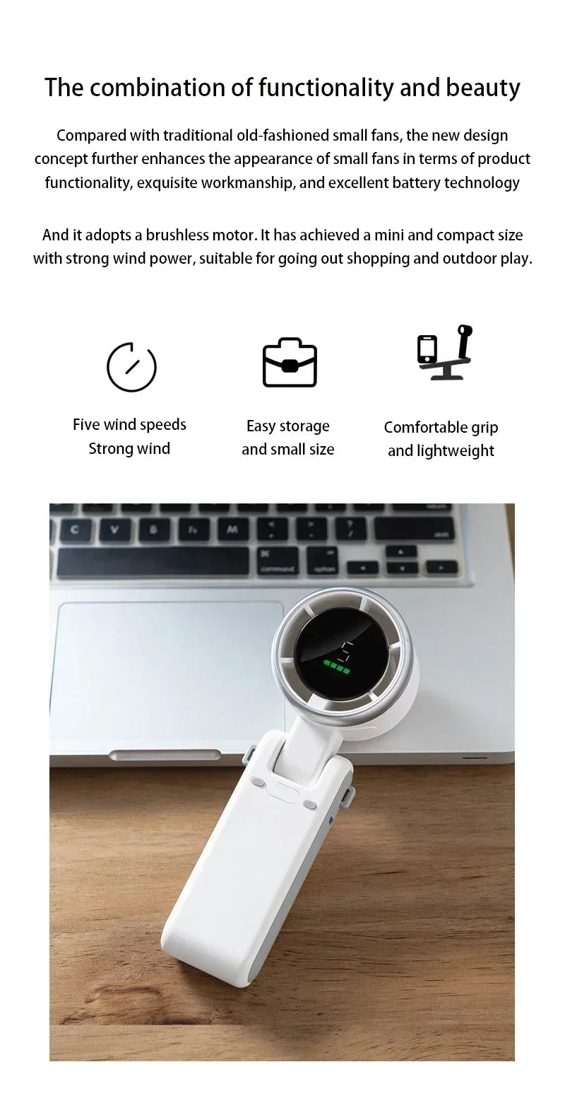"AeroBlast™ - High-Speed Digital Display Turbo Fan"