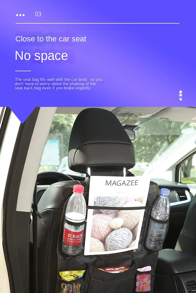 AeroPack™ Backseat Organizer & Tablet Holder or Aerofinds Multi-Pocket Car Seat Protector