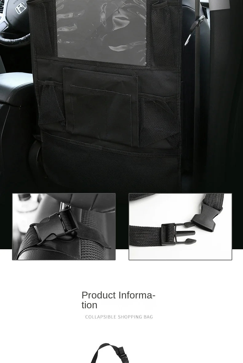 AeroPack™ Backseat Organizer & Tablet Holder or Aerofinds Multi-Pocket Car Seat Protector