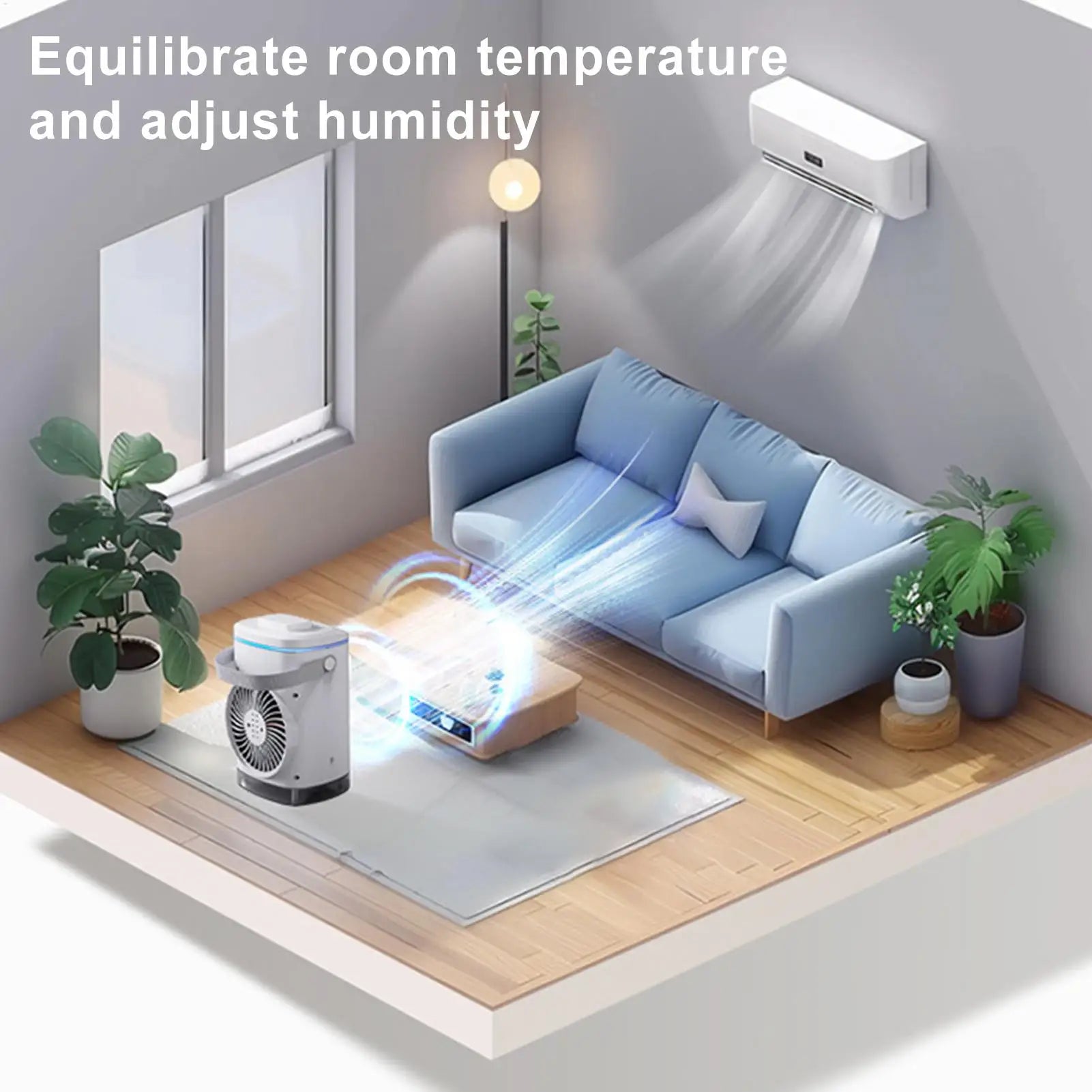 "AeroBreeze™ - Personal Evaporative Air Cooler & Humidifier"