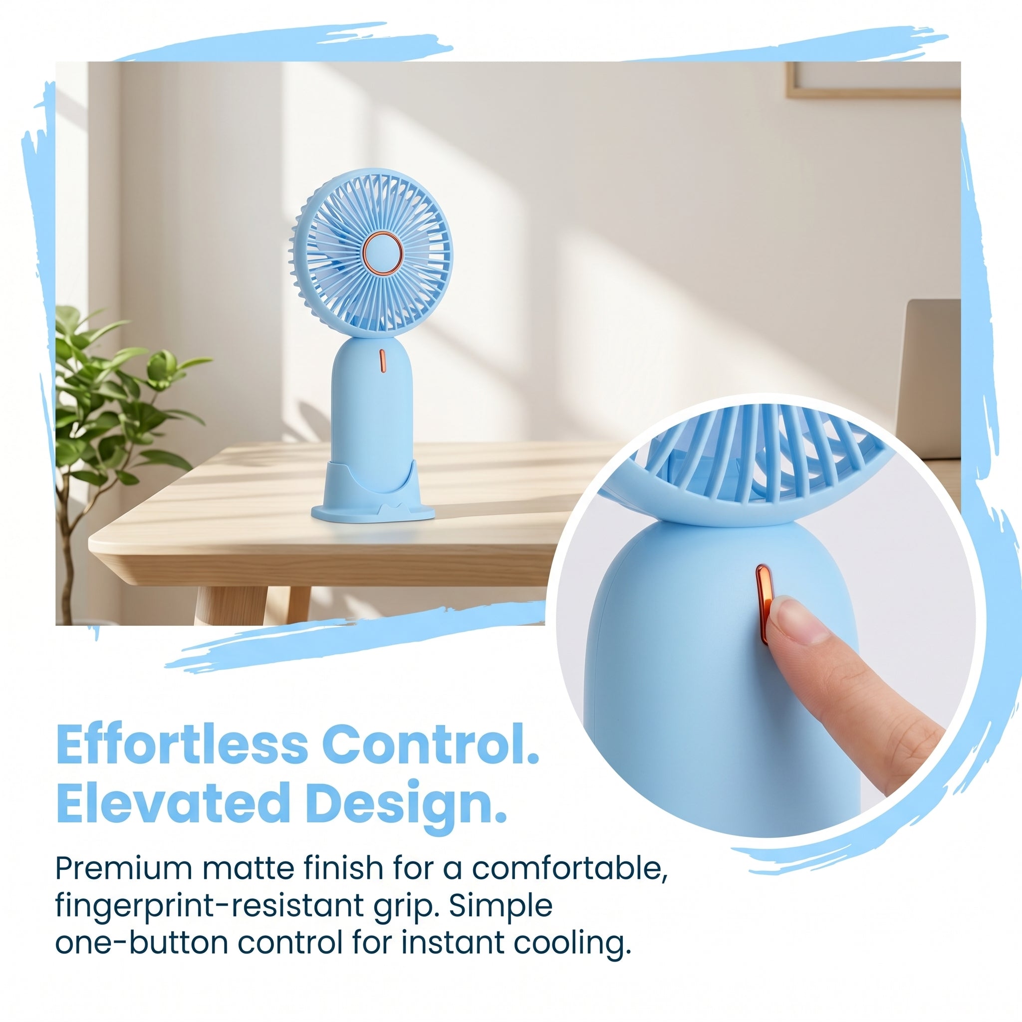 "AeroPocket™ - USB-C Rechargeable Mini Hand Fan"